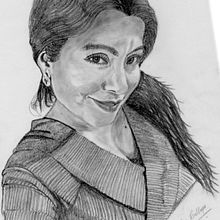 RETRATO COQUETEO FEMENINO. Portrait Drawing project by Joel CA - 07.15.2020