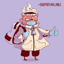  Ilustración para #behemotchallenge. Un progetto di Disegno, Disegno digitale, Character design, Illustrazione tradizionale, Illustrazione digitale e Instagram di Rafael Rivera - 13.07.2020