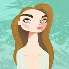 Emma. Drawing, Artistic Drawing, Portrait Drawing, Digital Drawing, Design, Digital Illustration, and Vector Illustration project by Dan Gonzales - 07.15.2020