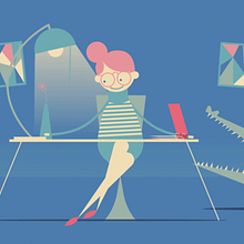 Comunidad de Madrid - Nueva website. Animation, 2D Animation, Drawing, Traditional illustration, and Vector Illustration project by Paula Checa - 07.15.2018