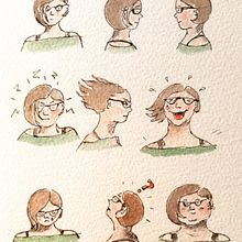 Form yourself into a character. Ink Illustration project by Mary Shepherd - 07.15.2020