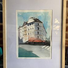 Mi Proyecto del curso: Dibujo arquitectónico con acuarela y tinta. Un progetto di Pittura ad acquerello di Juan Cruz Aquino - 15.07.2020