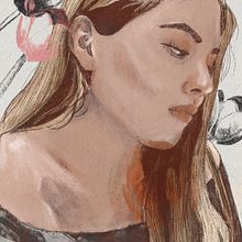 Mi Proyecto del curso: Retrato ilustrado con Procreate. Ilustração tradicional projeto de Gaby Vera - 15.07.2020