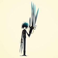 Edward Scissorhands. Character Design, Digital Illustration, Traditional illustration, and Vector Illustration project by Nathan Jurevicius - 07.15.2020