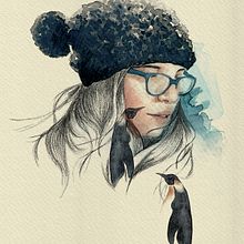 Mi Proyecto del curso: Retrato ilustrado en acuarela. Projekt z dziedziny Trad, c i jna ilustracja użytkownika Yulexe Rocca - 15.07.2020