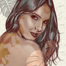 Mi Proyecto del curso: Retrato ilustrado con Procreate. Digital Illustration project by Olga Sanin - 07.31.2020