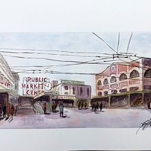 My Architectural Sketching with watercolors and ink Project- take 3. Pintura em aquarela projeto de Esther Franco-Gray - 16.07.2020