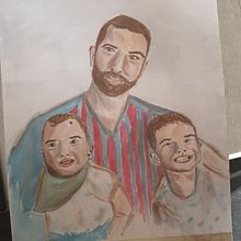 Los hombres de mi vida. Un projet de Illustration traditionnelle , et Aquarelle de Marti Dos Santos - 16.07.2020