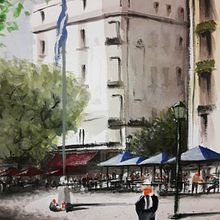 San Telmo IV. Un progetto di Disegno, Illustrazione tradizionale, Paesaggismo, Pittura e Pittura ad acquerello di Sergio Vera - 05.07.2020