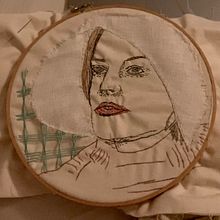 My project in Creation of Embroidered Portraits course. Embroider project by Crystal Lutton - 07.17.2020
