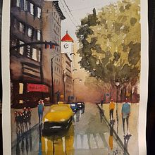 Alicia: post lluvia. Watercolor Painting project by Alicia Nancy Bittencourt - 07.17.2020