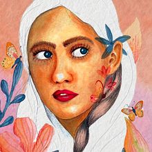 Meu projeto do curso: Retrato ilustrado em aquarela . % Bárbara Montarroyos tarafından hazırlanan Grafik Tasarım, Geleneksel illüstras, on, Dijital İllüstras, Ve on projesi - 07.17.2020