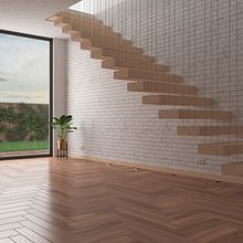 Escalera semivolada para una vivienda adosada.. Un proyecto de 3D, Arquitectura, Diseño 3D, Diseño de interiores e Infografía de Ferran Aguilera Mas - 17.07.2020
