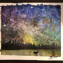My project in Modern Watercolor Techniques course. Pintura em aquarela projeto de Esther Franco-Gray - 17.07.2020