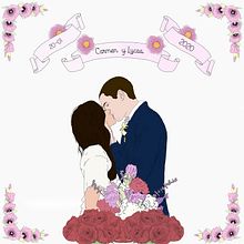 Invitaciones de Boda . Un progetto di Graphic design, Illustrazione tradizionale e Illustrazione digitale di Adrian Gonzalez - 18.07.2020
