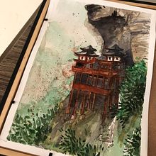 Meu projeto do curso: Desenho arquitetônico com aquarela e tinta. Un proyecto de Ilustración arquitectónica de isabelap.vilela - 18.07.2020