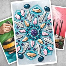 Nest of Light Oracle (baraja de cartas). Un progetto di Disegno, Design editoriale, Illustrazione tradizionale e Pittura ad acquerello di Evgenia Veselkova - 31.03.2020