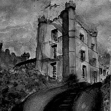 My project in Architectural Sketching with Watercolor and Ink course. Watercolor Painting project by lewsus1 - 07.18.2020