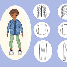 INDUMENTARIA - COLECCIÓN NIÑOS OUTFIT 1. Un progetto di Disegno digitale di Heydi Cortez Ramos - 19.07.2020