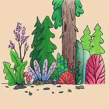  ¡Me gusta pintar fondos estilizados!. Un progetto di Disegno, Illustrazione tradizionale, Illustrazione botanica, Illustrazione digitale, Illustrazione infantile, Instagram, Pittura digitale e Sketchbook di Rafael Rivera - 19.07.2020