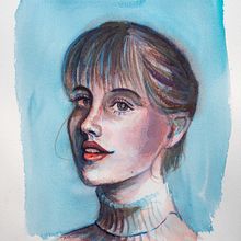 My project in Artistic Portrait with Watercolors course. Un projet de Aquarelle de Christoph Speck - 19.07.2020
