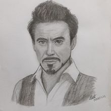 Mi Proyecto del curso: Retrato realista con lápiz de grafito Robert Downey Jr..  project by Manuel Angel Contreras Vergara - 07.19.2020