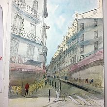 Mi Proyecto del curso: Dibujo arquitectónico con acuarela y tinta. Un progetto di Pittura ad acquerello di paulina_13 - 19.07.2020