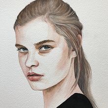 My project in Watercolor Portrait from a Photo course. Watercolor Painting project by Johanna Pieterman - 07.20.2020
