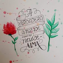 Lettering amizade. H, and Lettering project by Tassiana Grandini Beck - 12.19.2019