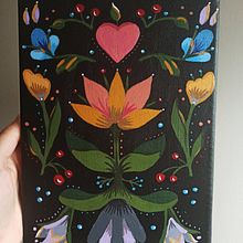 Joy de Florette (protected by copyrights). Een project van  Acr, lschilderij, Traditionele illustratie,  Beeldende kunst, Schilderij,  Tekening y  Botanische illustratie van Irja Irija - 19.07.2020