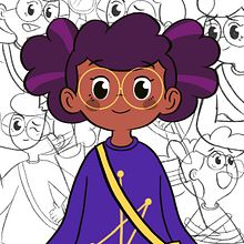 Mi Proyecto del curso: Diseño de personajes para animación con Photoshop. Un proyecto de Animación 2D, Diseño de personajes, Ilustración digital e Ilustración infantil de Katiuska Pino - 19.07.2020