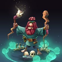 Magician - Stylized Character. Un proyecto de 3D, Animación 3D, Animación de personajes, Desarrollo de videojuegos, Diseño 3D, Diseño de juegos, Escultura, Modelado 3D y Videojuegos de jose hernandez - 20.07.2020