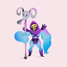 Skeletor. Character Design, Digital Illustration, Traditional illustration, and Vector Illustration project by Nathan Jurevicius - 07.20.2020