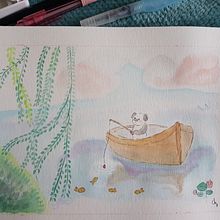 Mi Proyecto del curso: Ilustración en acuarela con influencia japonesa. Projekt z dziedziny Trad, c i jna ilustracja użytkownika Camila Macarena Orellana Godoy - 24.07.2020