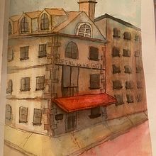 My project in Architectural Sketching with Watercolor and Ink course. Un proyecto de Animación 2D de Claire - 20.07.2020