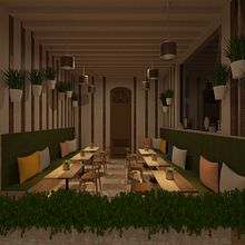 Proyecto de comedor de hotel. Un progetto di Interior Design di Sofia Villanueva Murillo - 21.07.2020