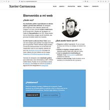 Mi Proyecto del curso: Creación de una web profesional con WordPress Ein Projekt aus dem Bereich Webentwicklung und Webdesign von Xavier Carrascosa Rivera - 21.07.2020