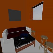Sala pequeña. Digital Architecture, Interior Design, and 3D Modeling project by Juan Felipe Lancheros - 07.21.2020