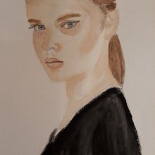 Mi Proyecto del curso: Retrato en acuarela a partir de una fotografía. Portrait Drawing project by Marisa Rizzolo - 07.22.2020