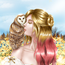 Second Portrait - Owl. Desenho artístico, Ilustração tradicional e Ilustração digital projeto de Sandra Abad - 22.07.2020