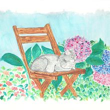 Mi Proyecto del curso: Ilustración en acuarela con influencia japonesa. Traditional illustration project by Juani Pérez Berríos - 07.22.2020