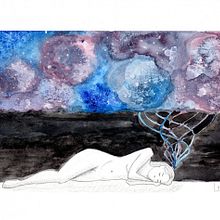 Sueño. Un progetto di Disegno, Disegno anatomico, Illustrazione tradizionale, Disegno a matita e Illustrazione con inchiostro di narijuli_1 - 24.07.2020