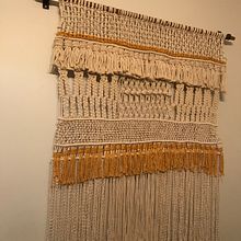 Mi Proyecto del curso: Introducción al macramé: creación de un tapiz decorativo . Macramé de Karen Becerra - 07.27.2020