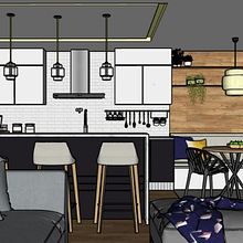 Mi Proyecto del curso: Iniciación al diseño de interiores . 3D, Arhitectură de interior și Design interior de Maylem Nava - 07.22.2020