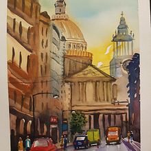 Alicia: proyecto 3 paisajes urbanos. Watercolor Painting project by Alicia Nancy Bittencourt - 07.22.2020