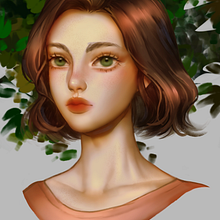 Portrait exercise - Bearbrickjia. Portrait Drawing, Digital Drawing, and Digital Painting project by Thaís Machado - 07.22.2020