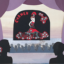 Going to the Opera. Collage, and Traditional illustration project by Laura Debello - 07.22.2020