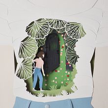 Revista Ohlala - Donde Vive el Deseo. Traditional illustration, and Paper Craft project by Noe Arata - 07.31.2020