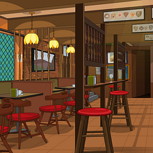 Vector drawing of backgrounds in Animate.. Un progetto di Disegno digitale di María Terrazas Alber - 15.05.2021