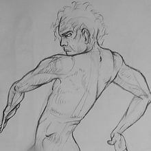 Dibujo anatómico para principiantes. Pencil Drawing, and Figure Drawing project by www_mr_cossio - 07.24.2020